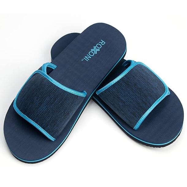 Roxoni Boys and Men's Open Toe Slipper Sandals for Indoor/Outdoor Fashion Father and Son Matching Slippers 100% Guaranteed