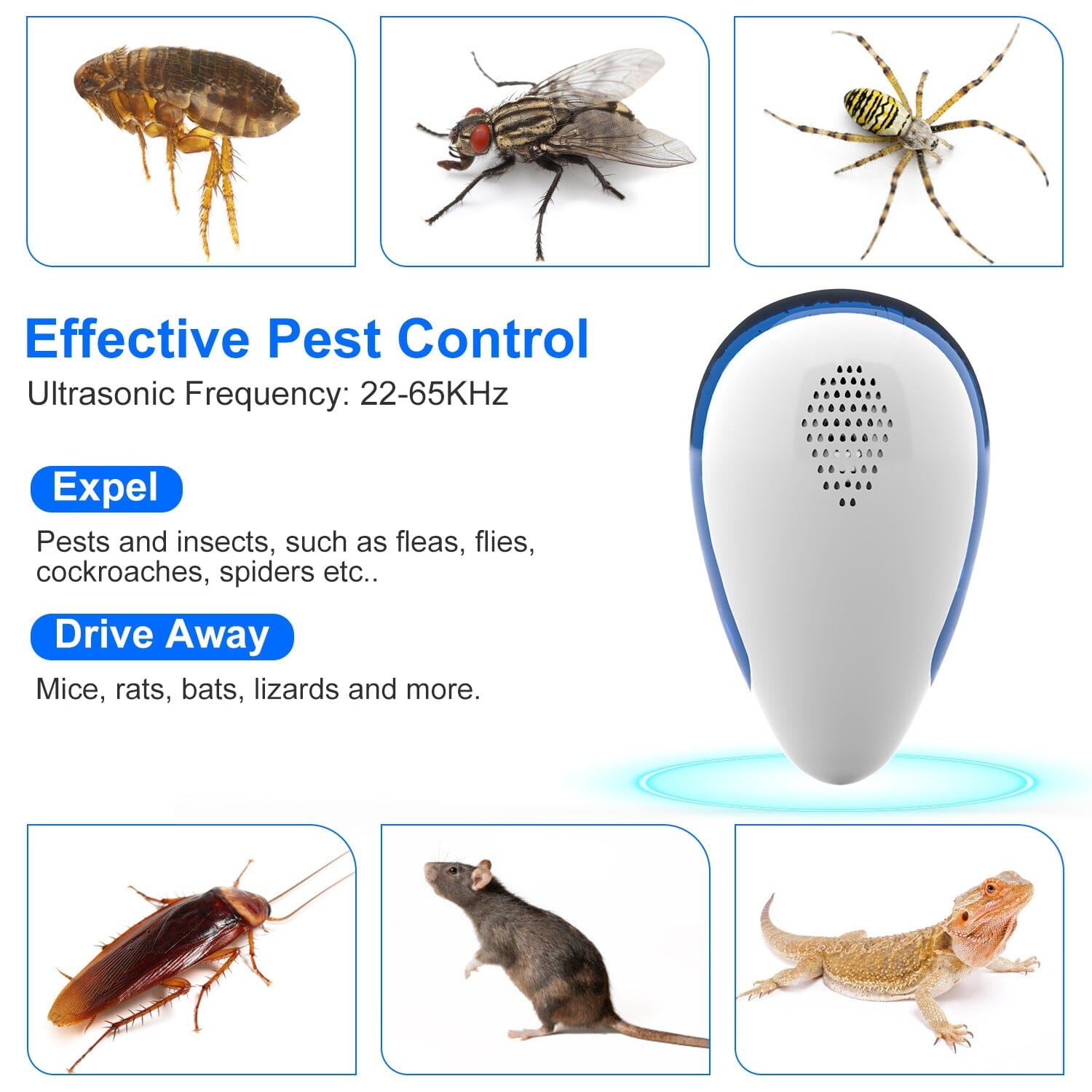 6-Pack: Ultrasonic Pest Repeller Indoor Plug in Bug Repellent Buy Cheap Very Cheap