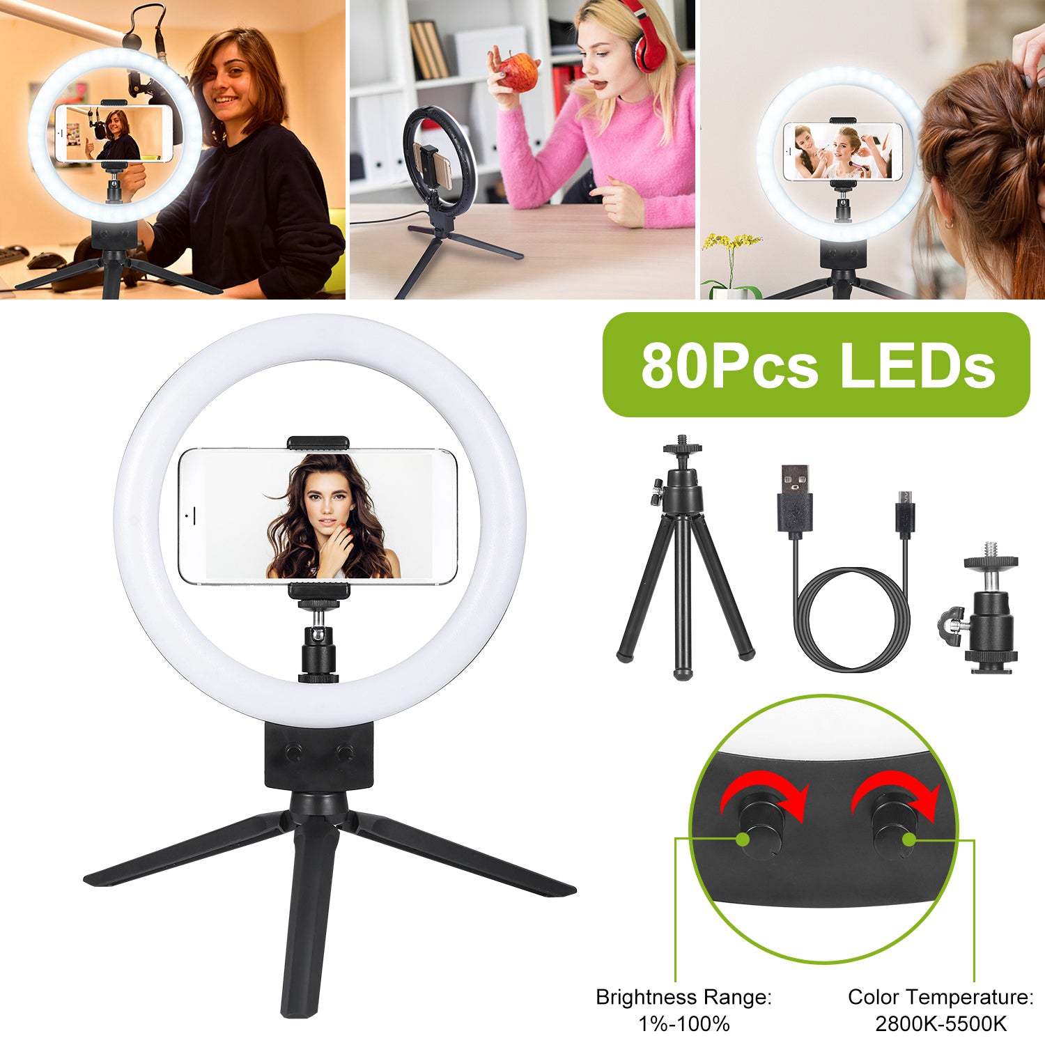 9 Dimmable LED Ring Light with Tripod 2025 Newest Sale Online