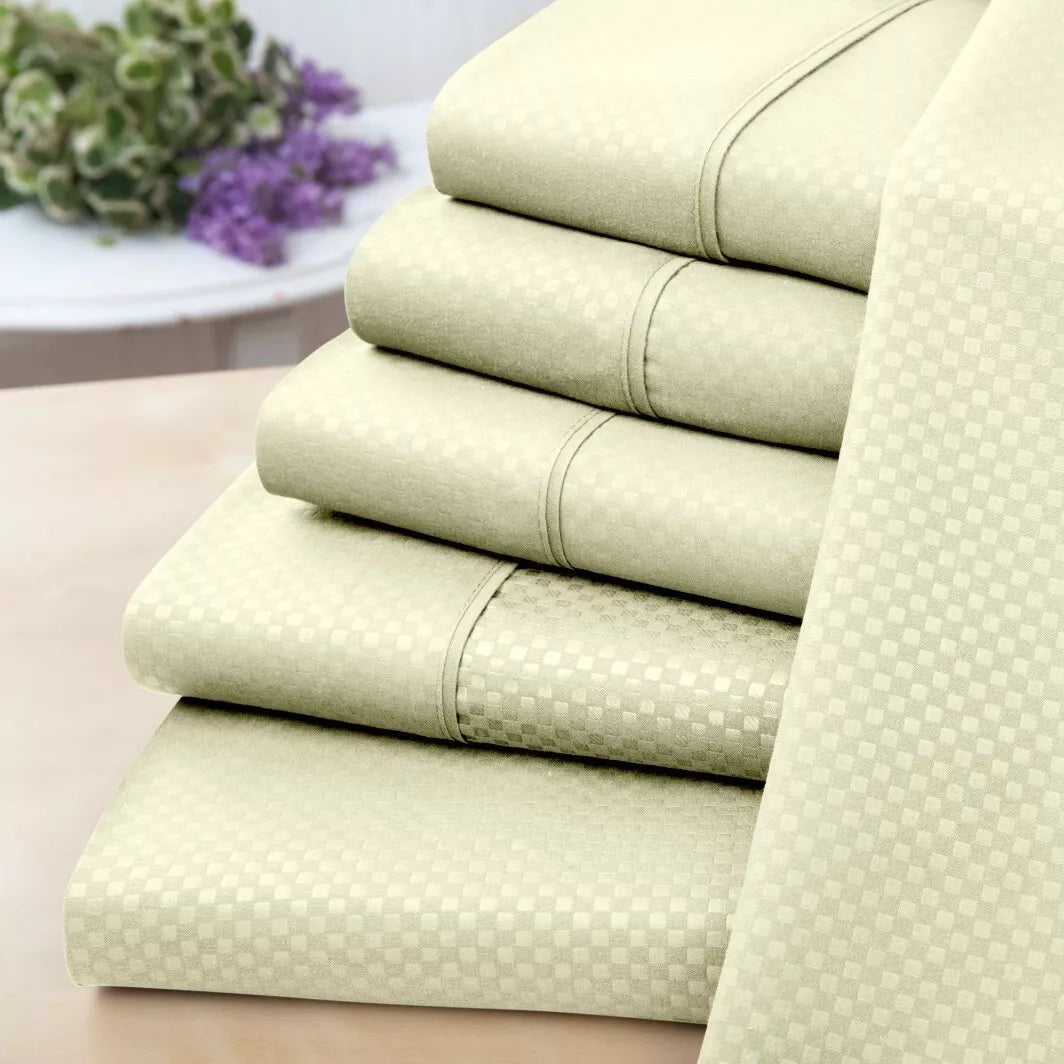6-Piece Set: US Army Embossed Check Sheet Set Cheap Sale Best Store To Get