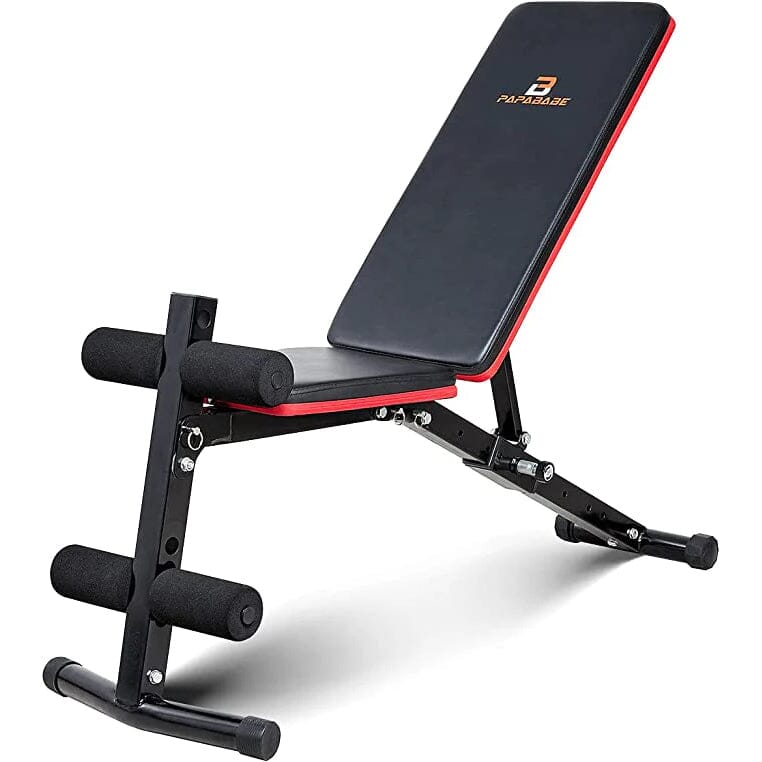 PAPABABE Workout Bench with Upgraded Wider Backrest for Bench Press Full Body Workout Manchester Cheap Pice