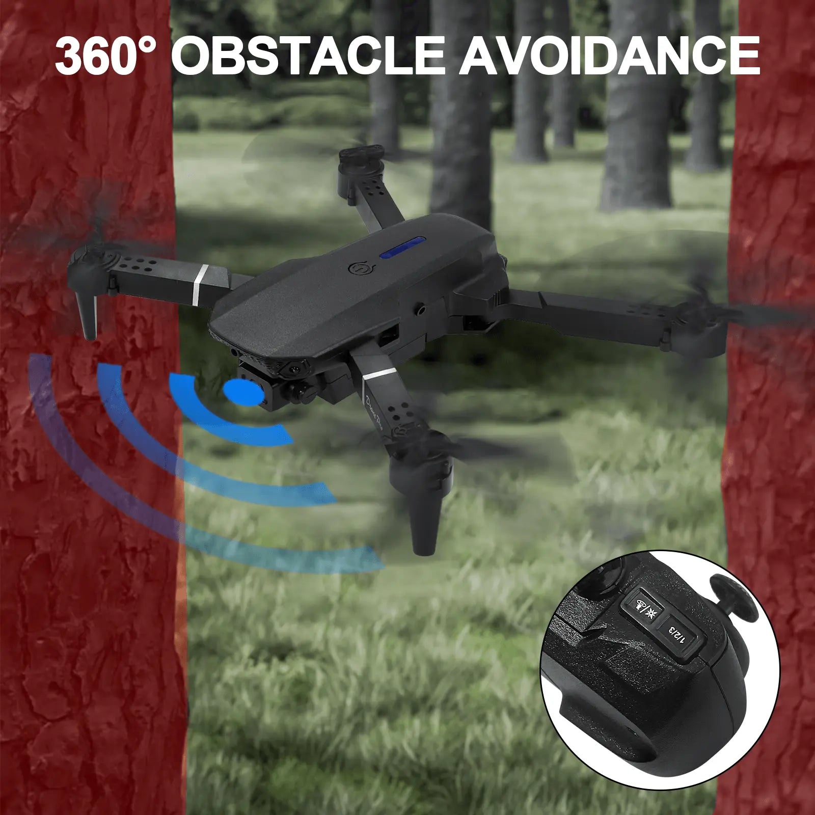 WiFi FPV RC Drone with 4K HD Camera 40Mins Flight Time Obstacle Avoidance Drone Genuine Online