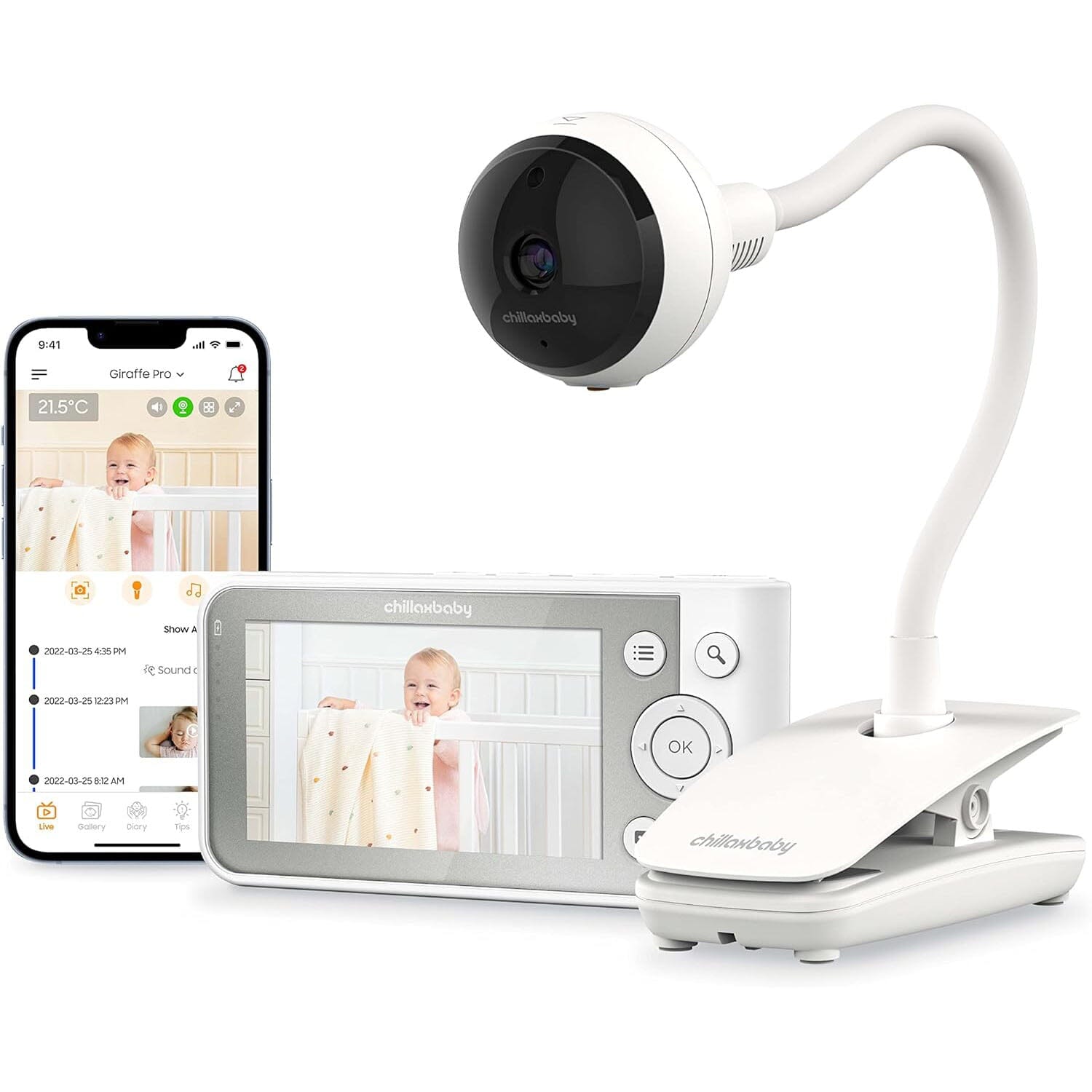 Chillax Giraffe Pro 1080p Camera and 4.3” Video Smart Baby Monitor (Refurbished) Order Online