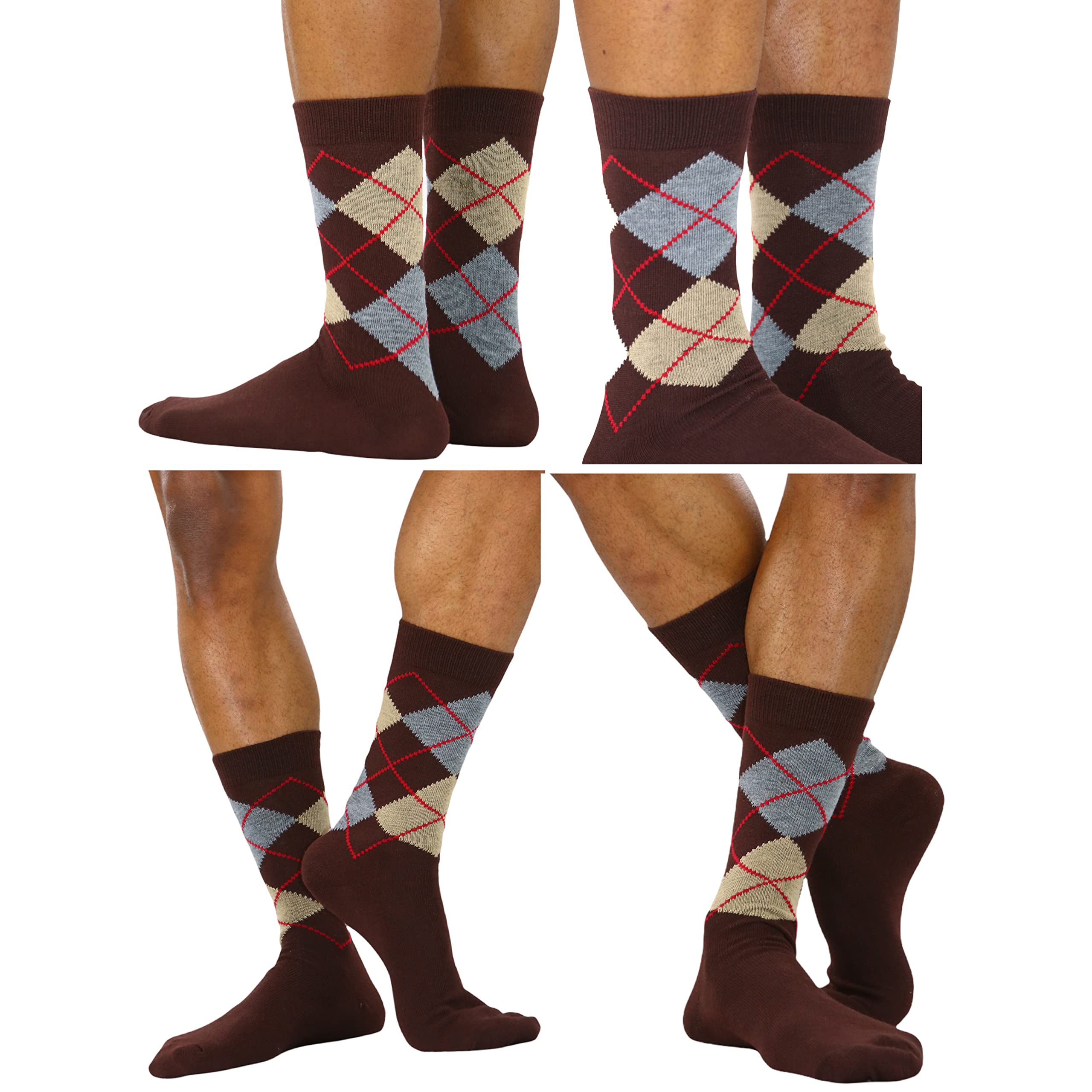 6-Pack: ToBeInStyle Men's Patterned Dress Socks Cheap Sale Brand New Unisex