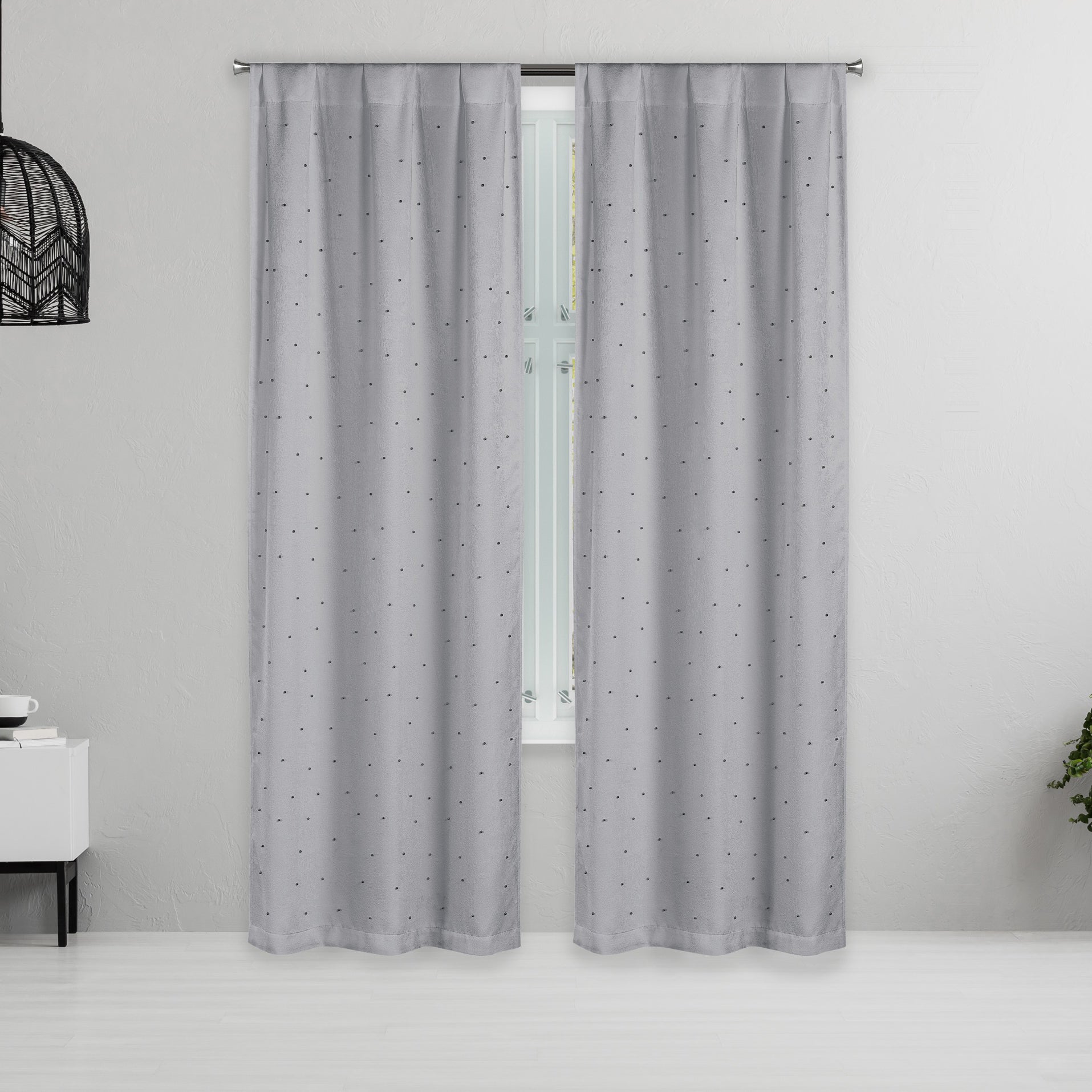 Set of 2: Pearl Detailing Design Blackout Window Curtain Pair Panel Buy Cheap Countdown Package