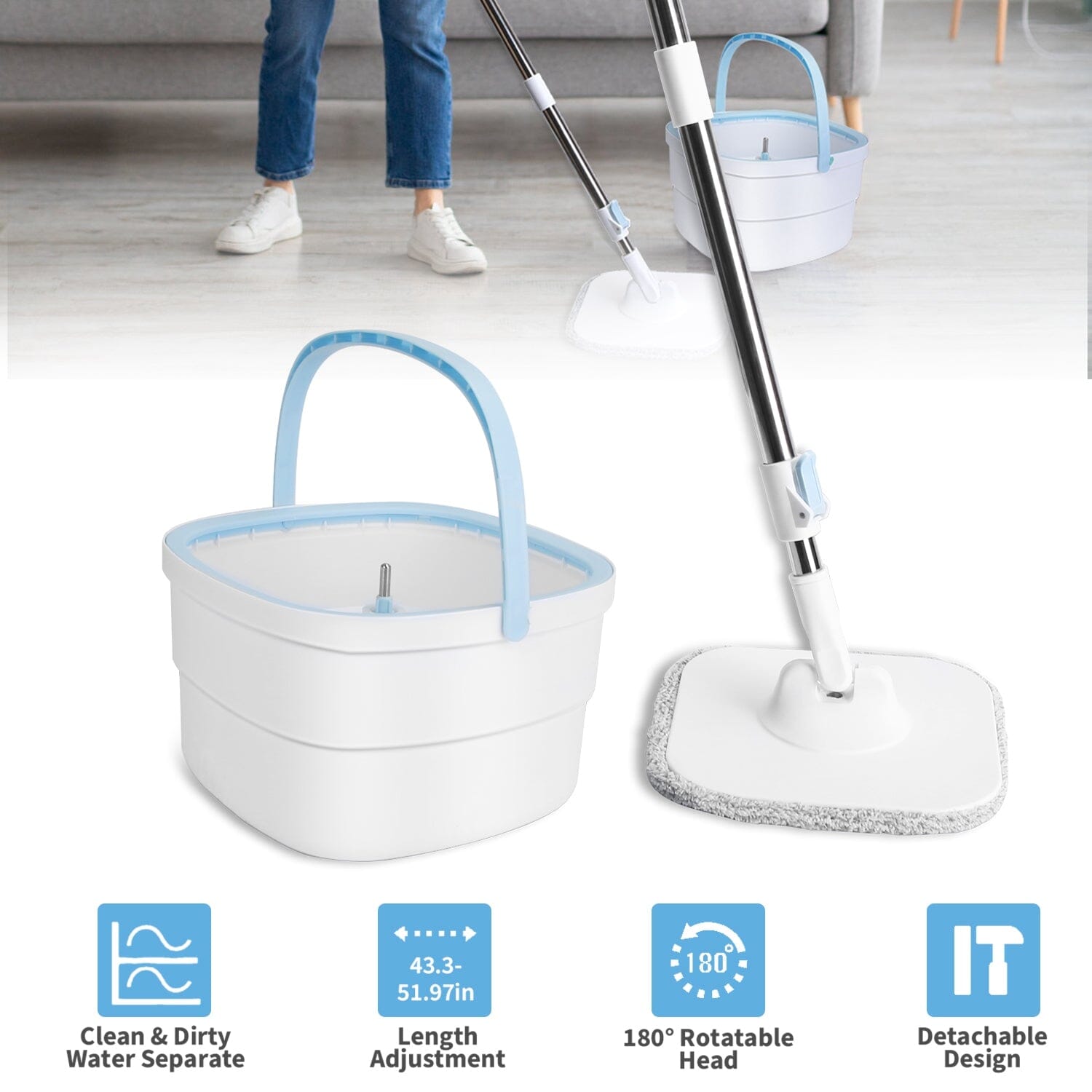 Spin Mop and Bucket with Wringer Set Clearance Wide Range Of