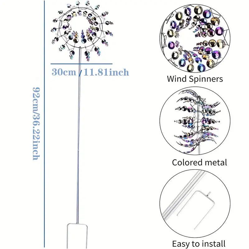 Kinetic Wind Sculptures & Spinners 3D Wind Spinner Wind Powered Wind Art Low Shipping Cheap Pice