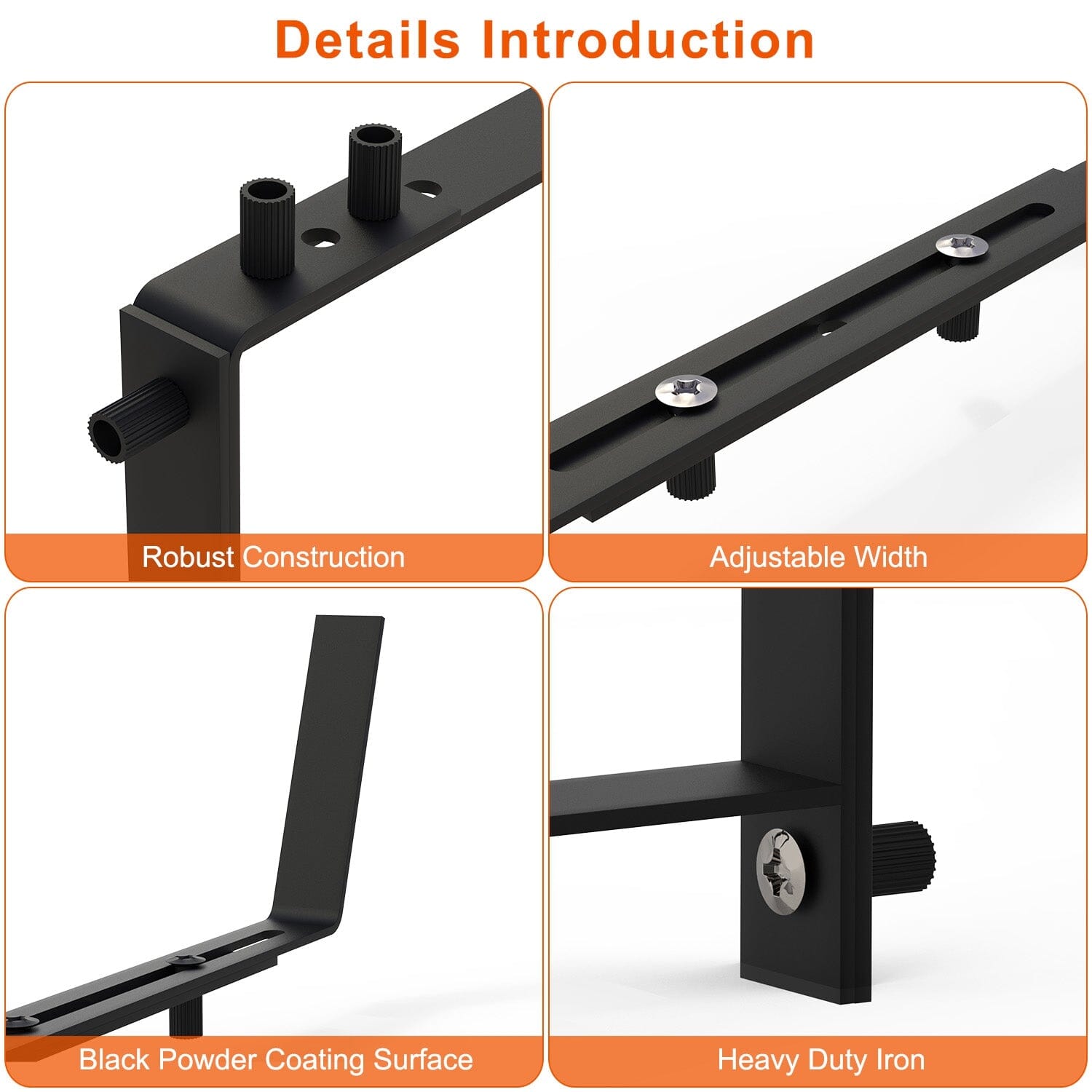 4-Piece: Adjustable Planter Box Brackets Cheap Pice Cost