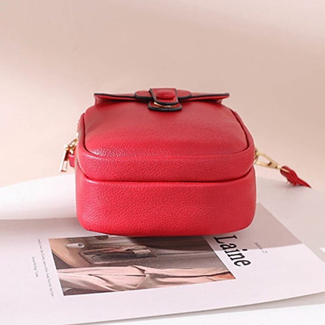 Women's Crossbody Leather Solid Color Plain Bag Wallet Buy Cheap Perfect