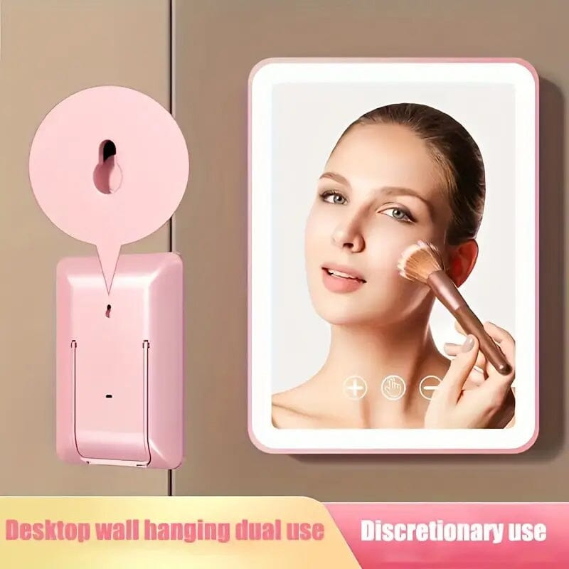 Rechargeable Travel Makeup Mirror with Led Lights Free Shipping Shop