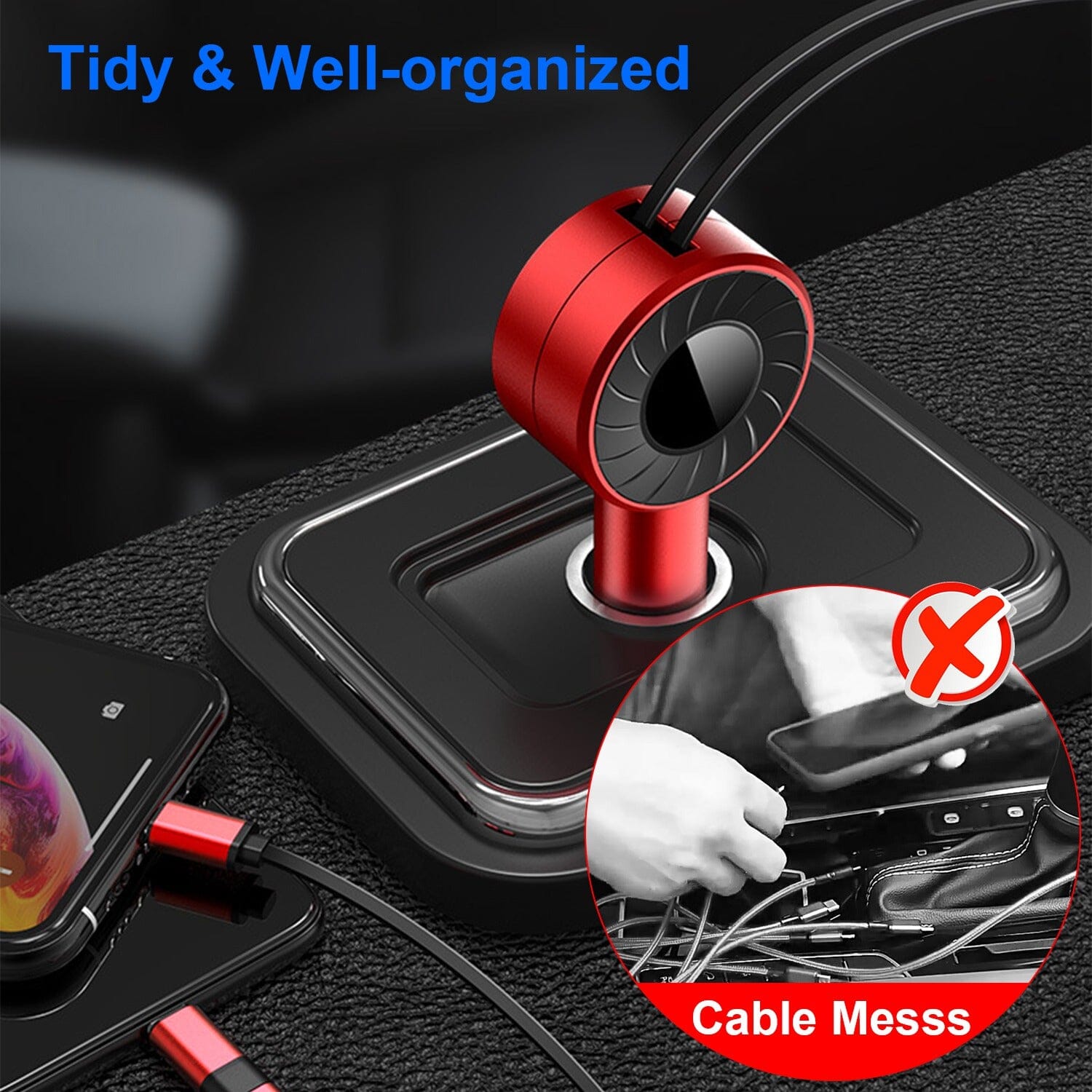 21W 3-in-1 Retractable Car Phone Charger Cheap Pices Authentic