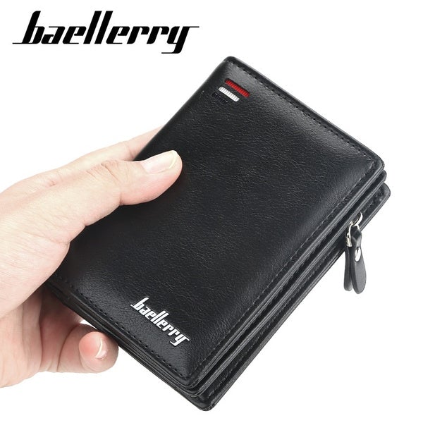 Baellerry Men's Zipper Short Fashion Wallet Supply