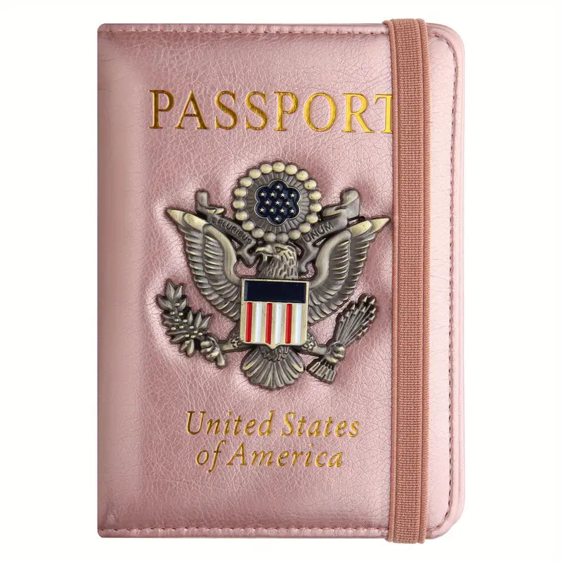 Creative Passport Holder Cover With 3D Metal Badge Discount Footaction