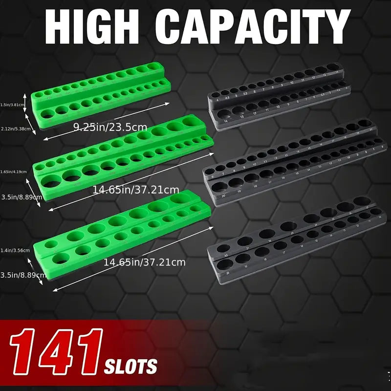 6-Piece: Magnetic Socket Organizer Set Cheap Sale Countdown Package