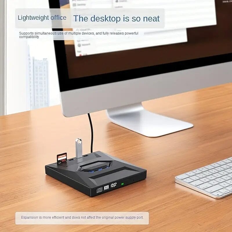 6-in-1 Portable USB 3.0 Ultra-Thin External DVD Recorder Drive Sale Cost