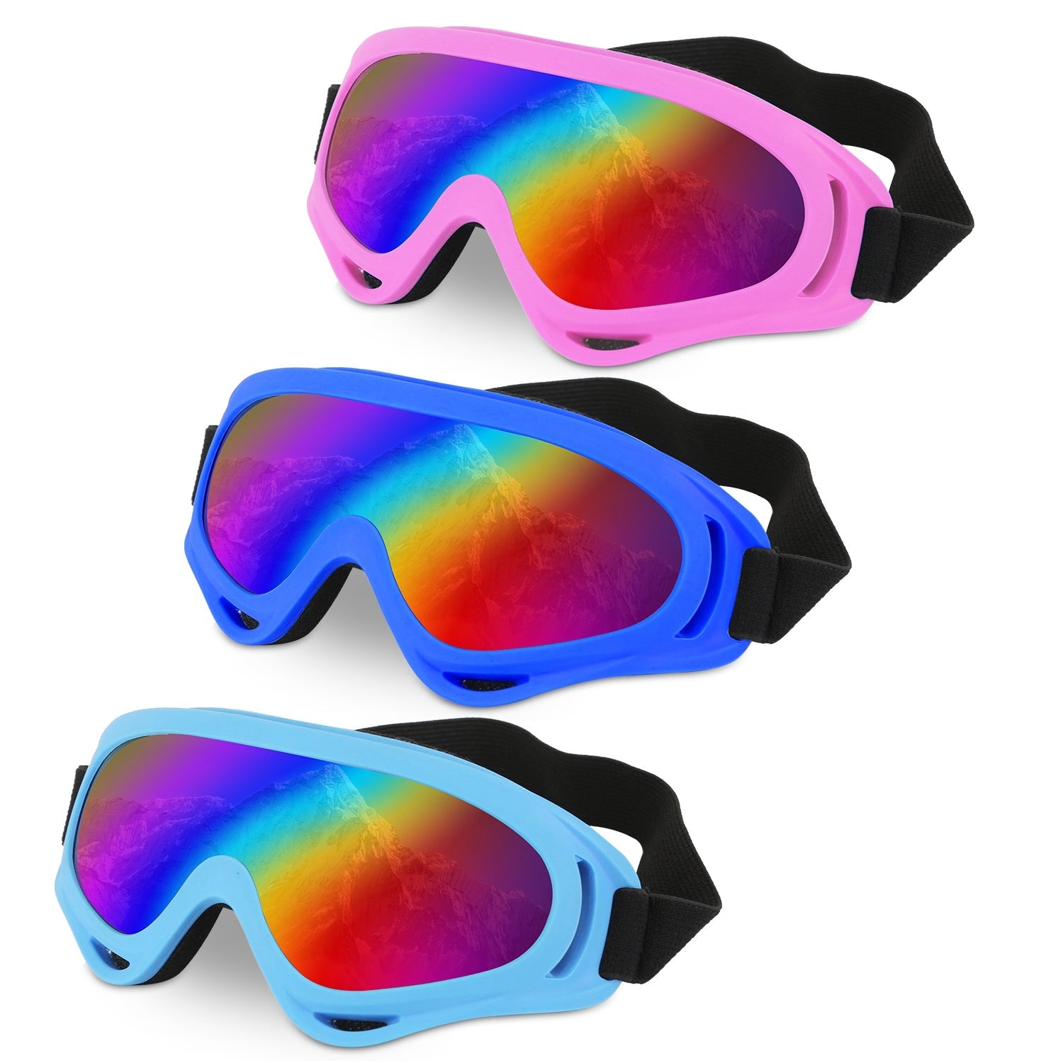 3-Pack: Winter Sports Goggles for Kids and Adults Official Site