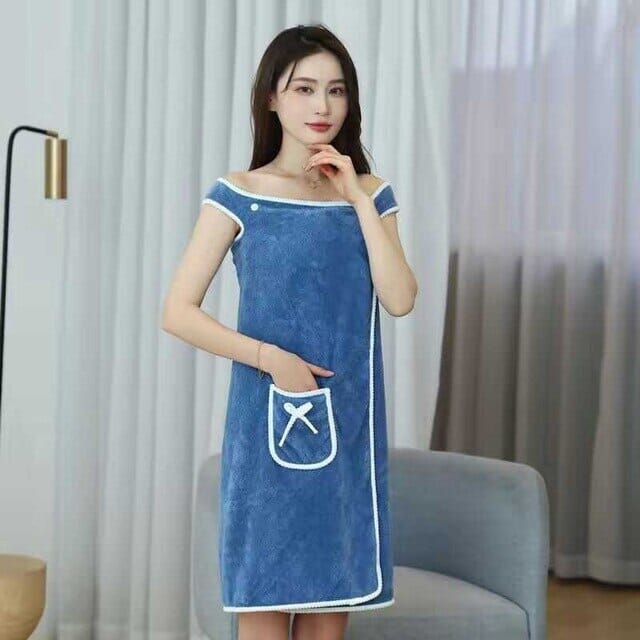 Coral Velvet Bath Towel Skirt Bow Sling Bathrobe Free Shipping For Cheap