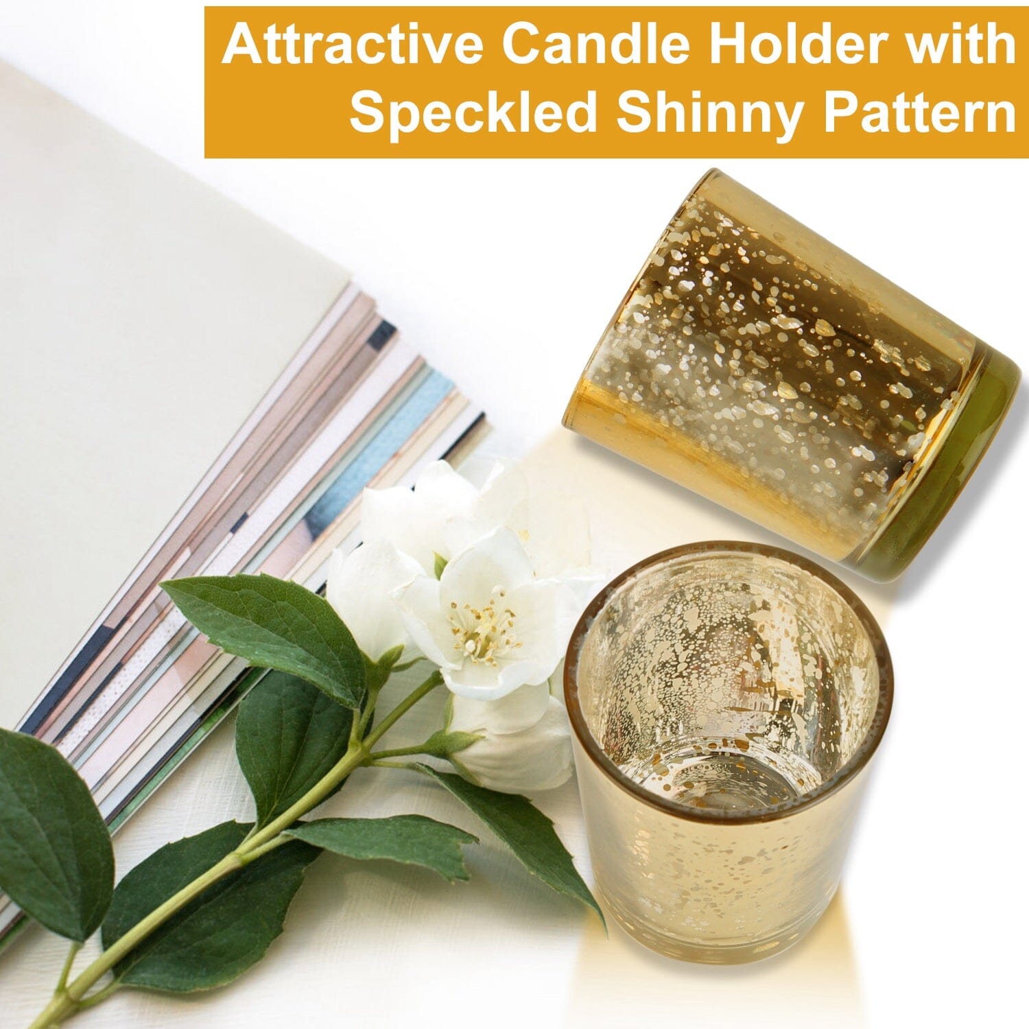 24-Pieces Gold Votive Tealights Candle Holder Mercury Glass Sale Huge Surprise