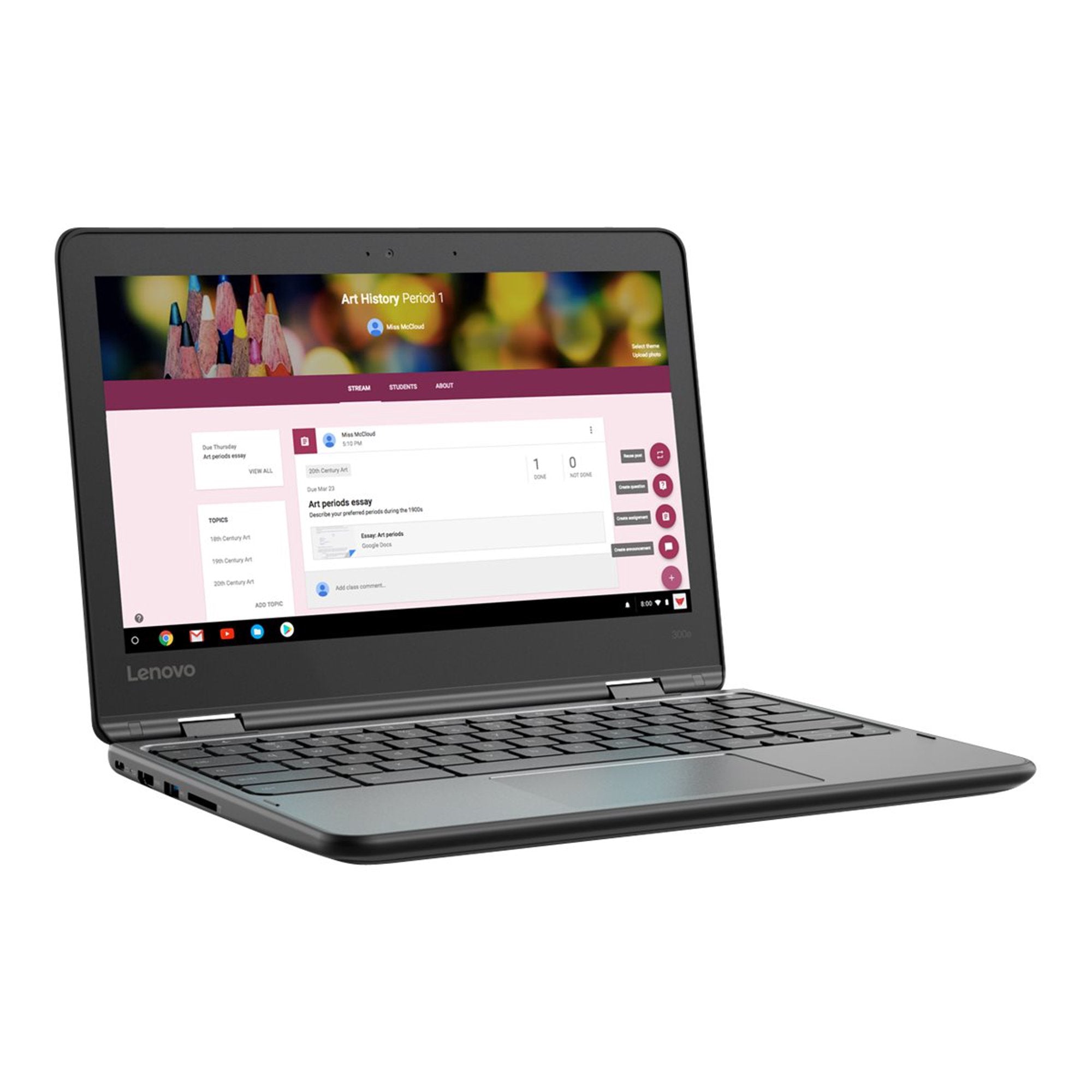 Lenovo 11.6 Touchscreen Chromebook 300E Mediatek 8173C 2.10GHz 4GB RAM 32GB (Refurbished) New For Sale