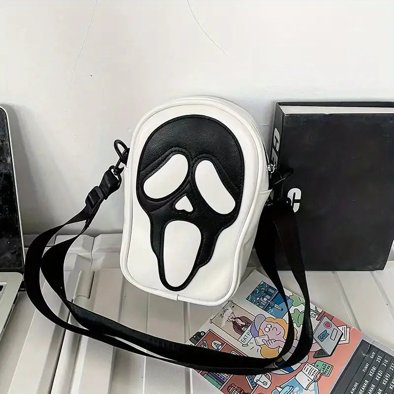 Ghost Skull Pattern Shoulder Bag Sale Footlocker Pictures