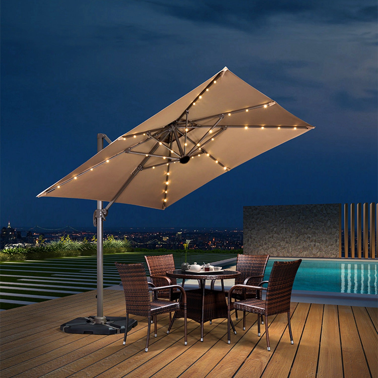 Solar Umbrella Outdoor String Light Clearance Store Sale Online