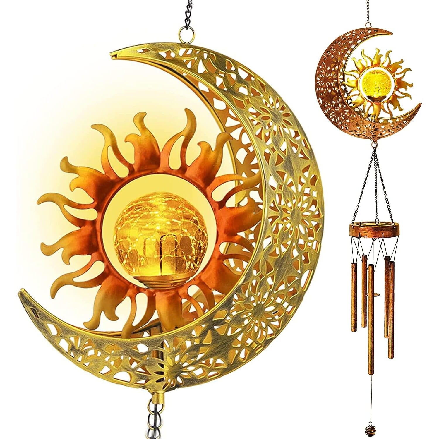 Solar Wind Chimes Garden Decorative Wind Chime Light Outlet 2025 Newest