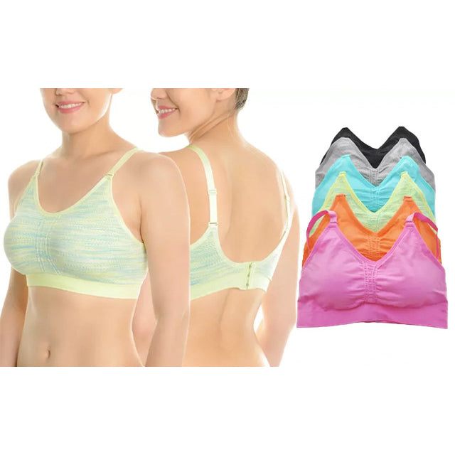 6-Pack: Wire-Free Seamless Sports Bras Footlocker Pictures Sale Online