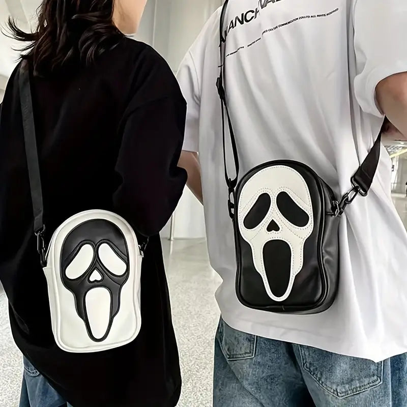 Ghost Skull Pattern Shoulder Bag Sale Footlocker Pictures