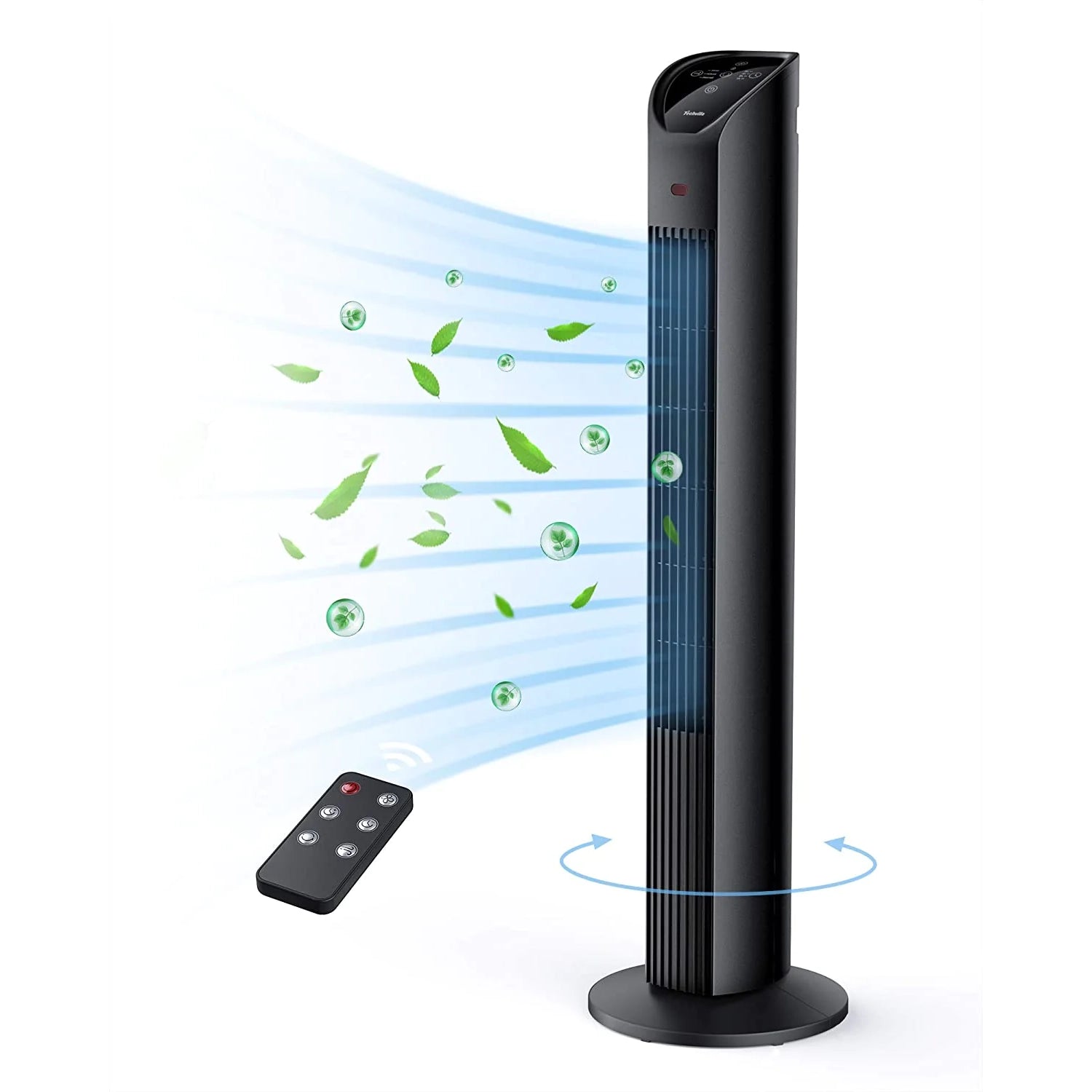 TECHVILLA 75° Oscillating Fan with Remote, 3 Modes 3 Speeds Cheap Footlocker