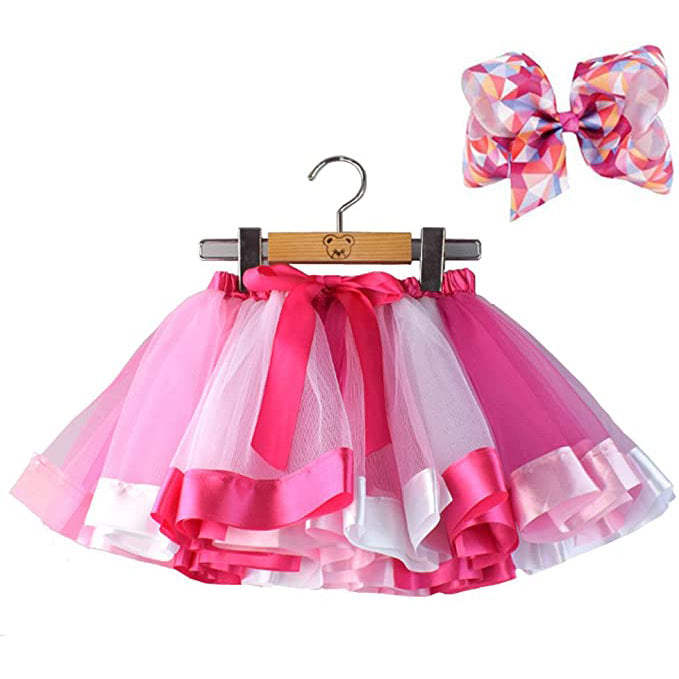 Girl's Layered Ballet Tulle Rainbow Tutu Skirt 2025 New Cheap Online