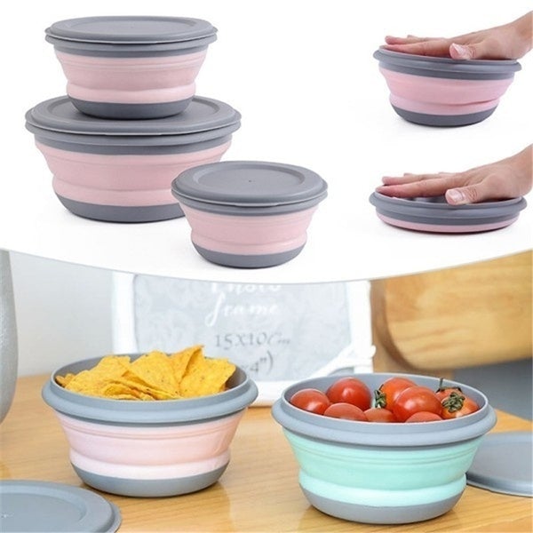 3-Pieces: Folding Camping Bowl Set Release Dates