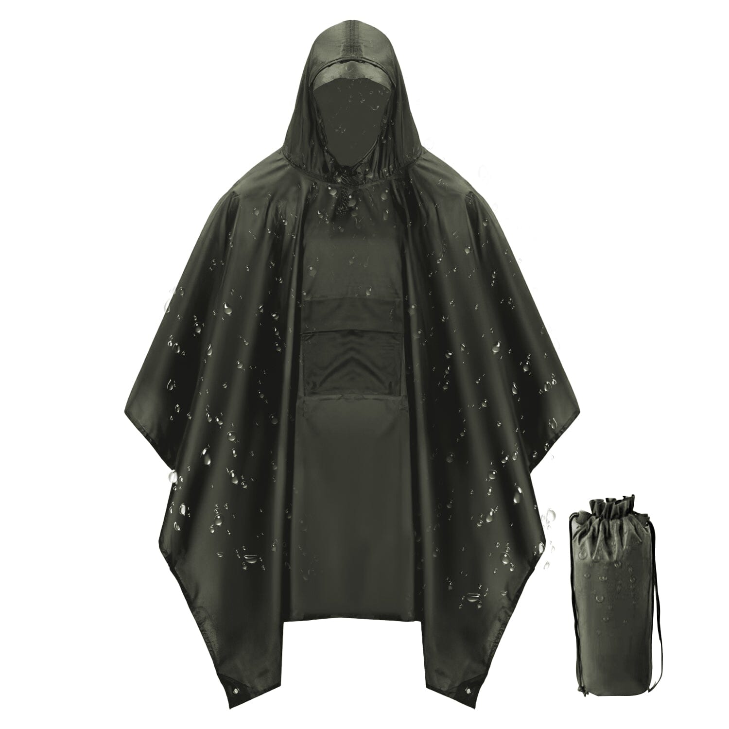 Unisex Hooded Rain Poncho with Pocket Cheapest Pice Online