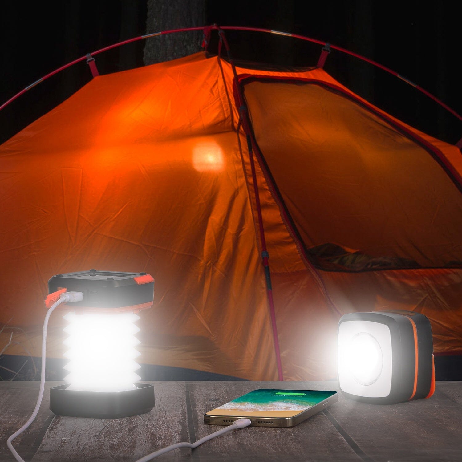 LED Collapsible Solar Camping Lantern Discount Big Discount