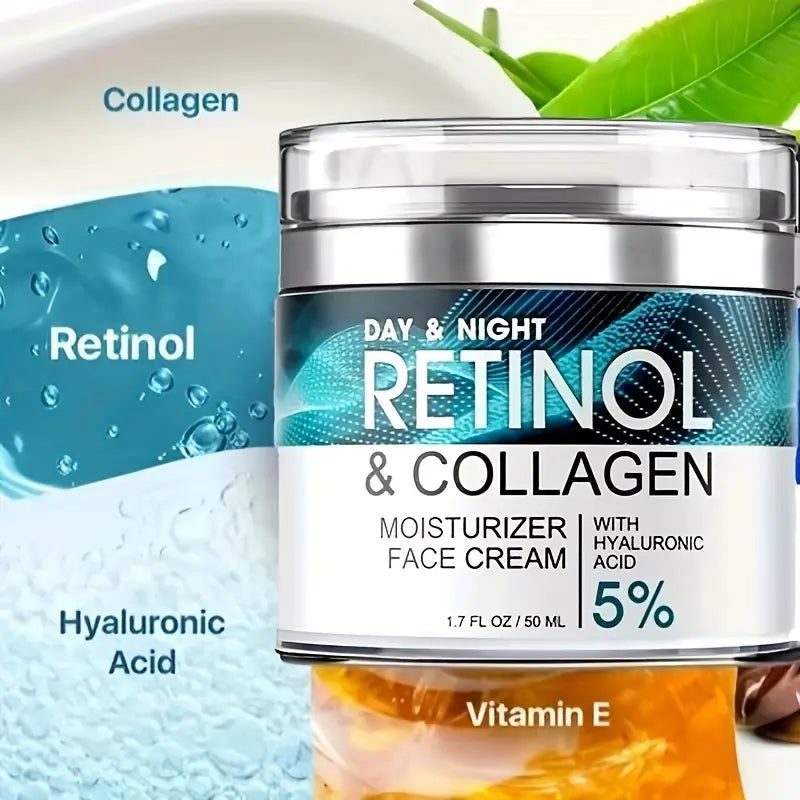 Retinol Moisturizing Cream With Collagen, Hyaluronic Acid, Vitamin C+E, Soothes Dry Skin Factory Outlet