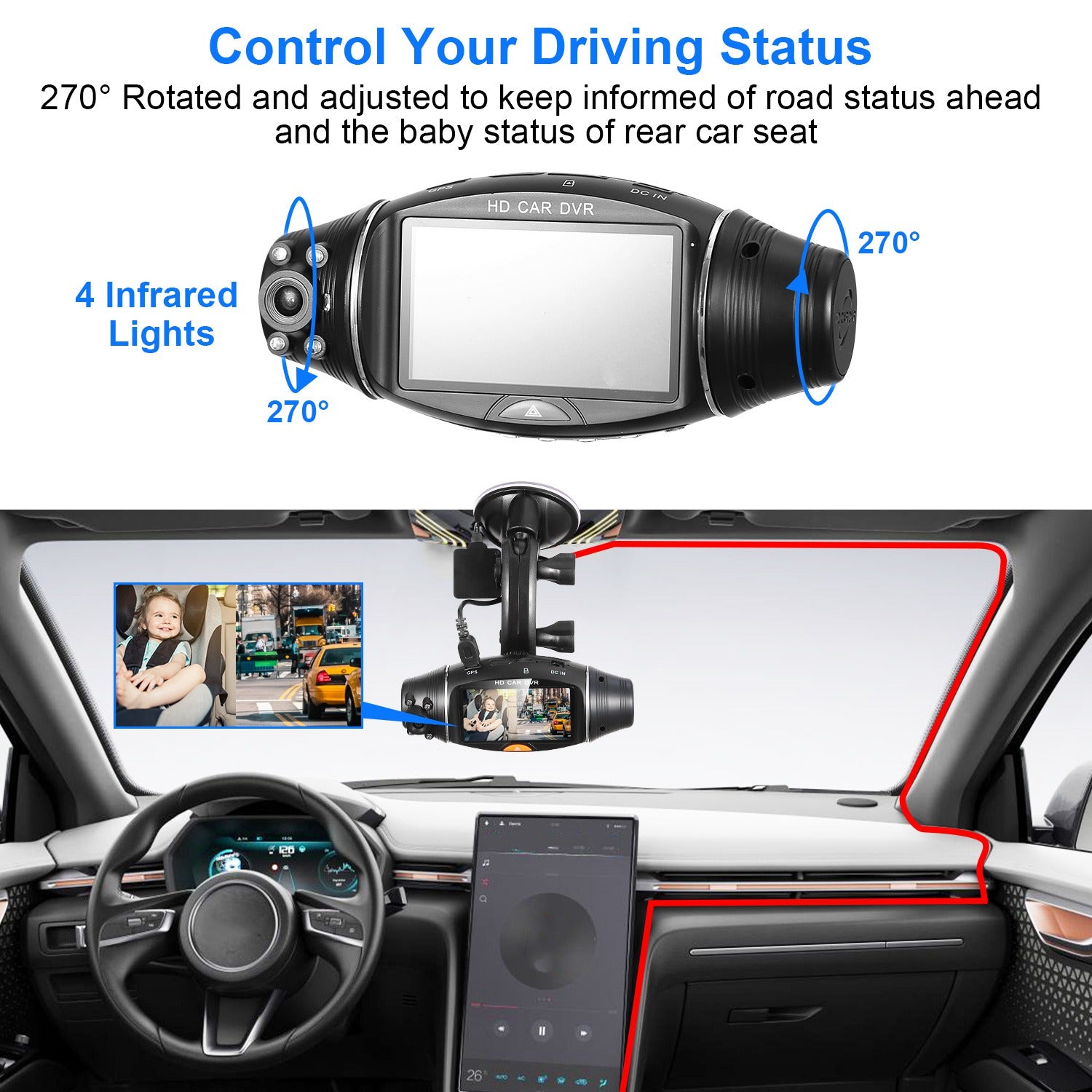 FHD 1080P Dual Lens Car DVR Dash Cam Big Discount Online