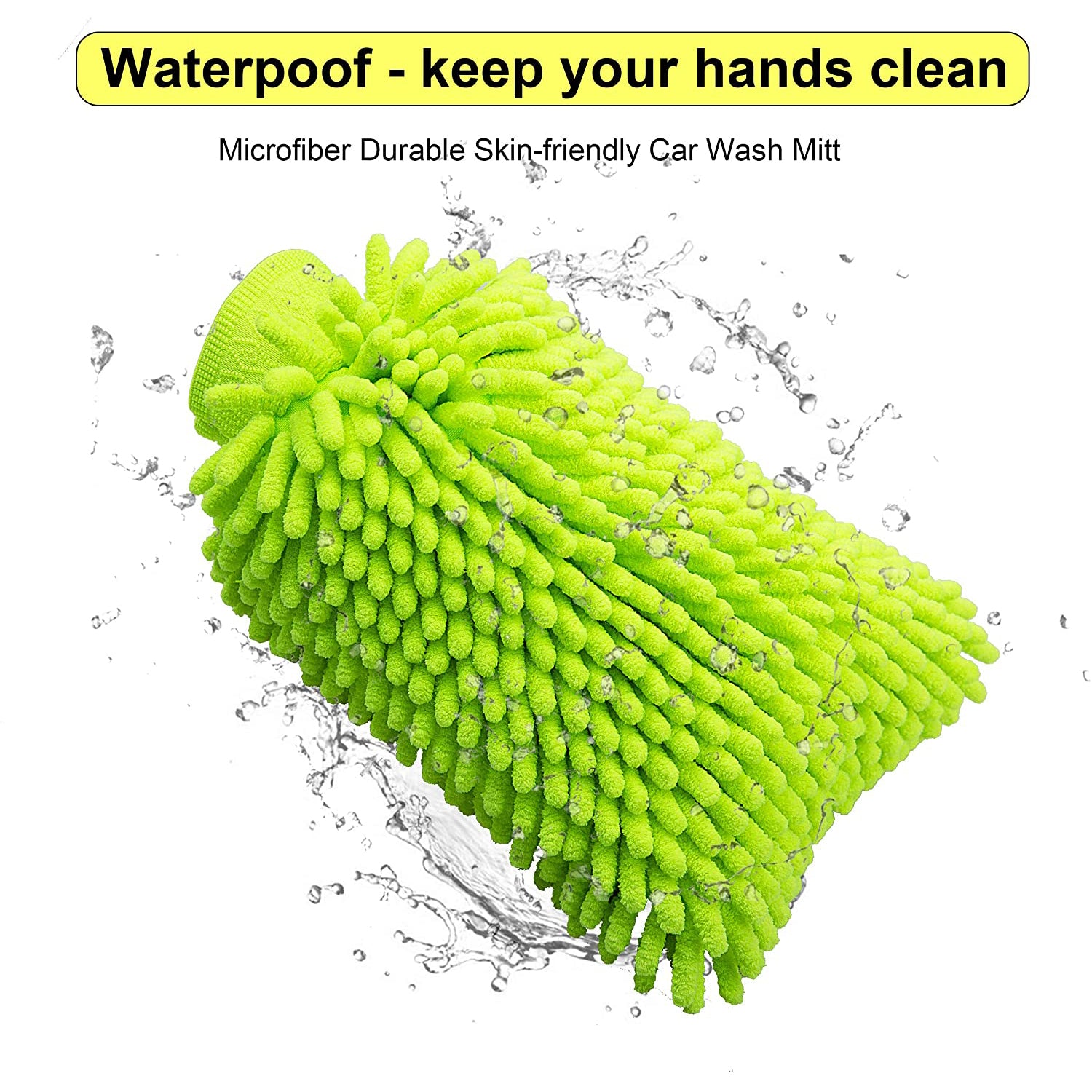 2-Pack: Large Size Microfiber Car Wash Mitt Buy Online