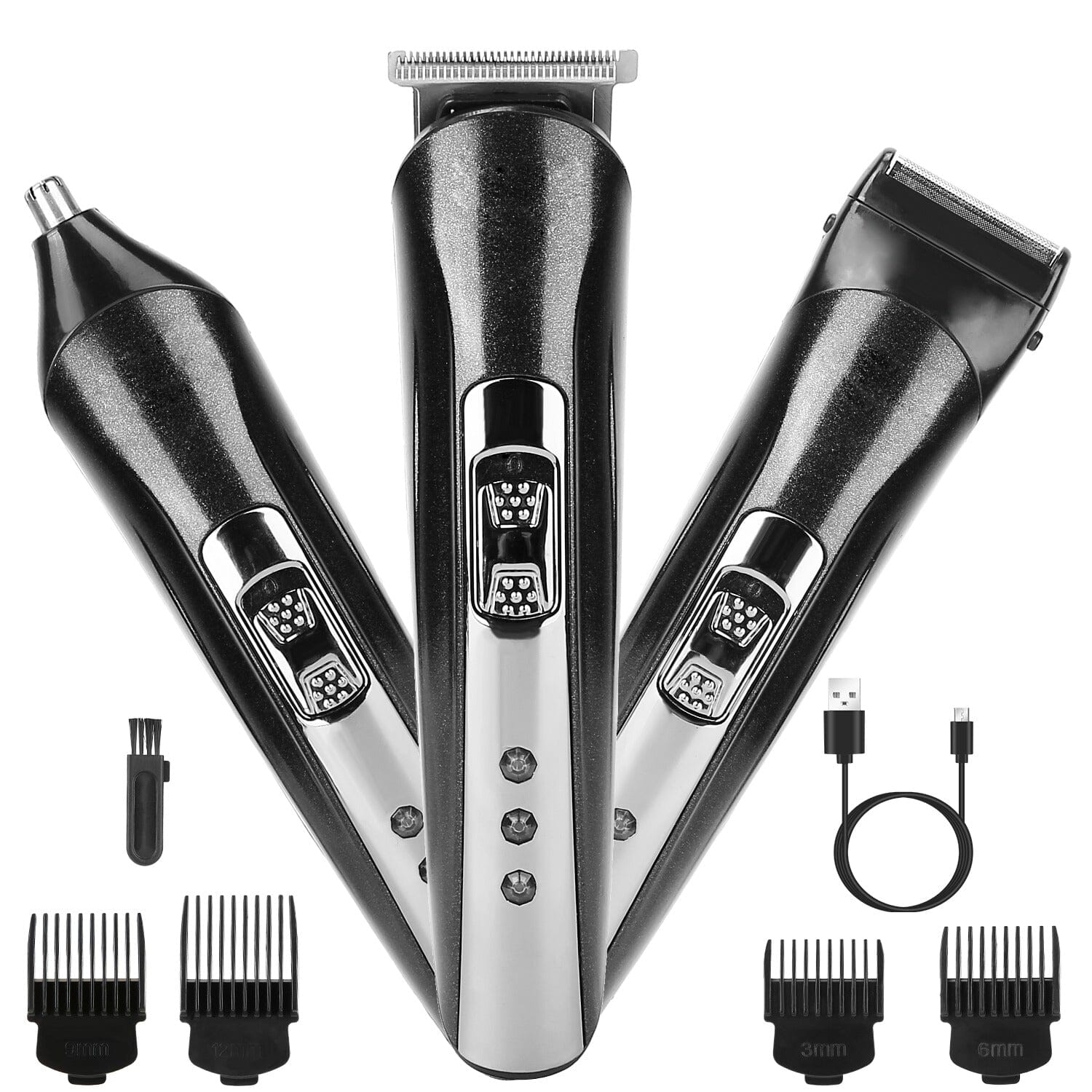 3-in-1 Rechargeable Hair Clipper Cordless Hair Trimmer Shaver Clearance Best Seller