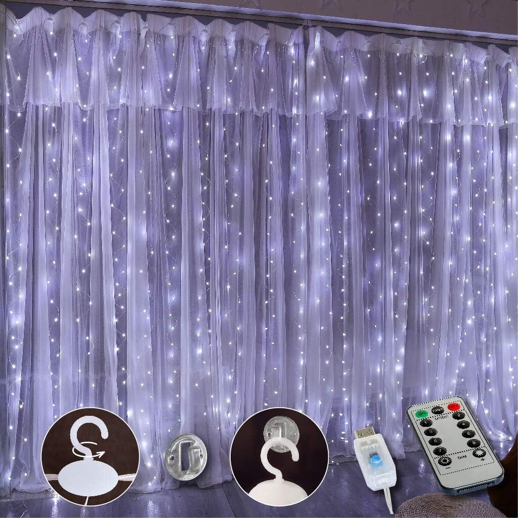 300 LED Curtain Fairy Lights For Sale Online