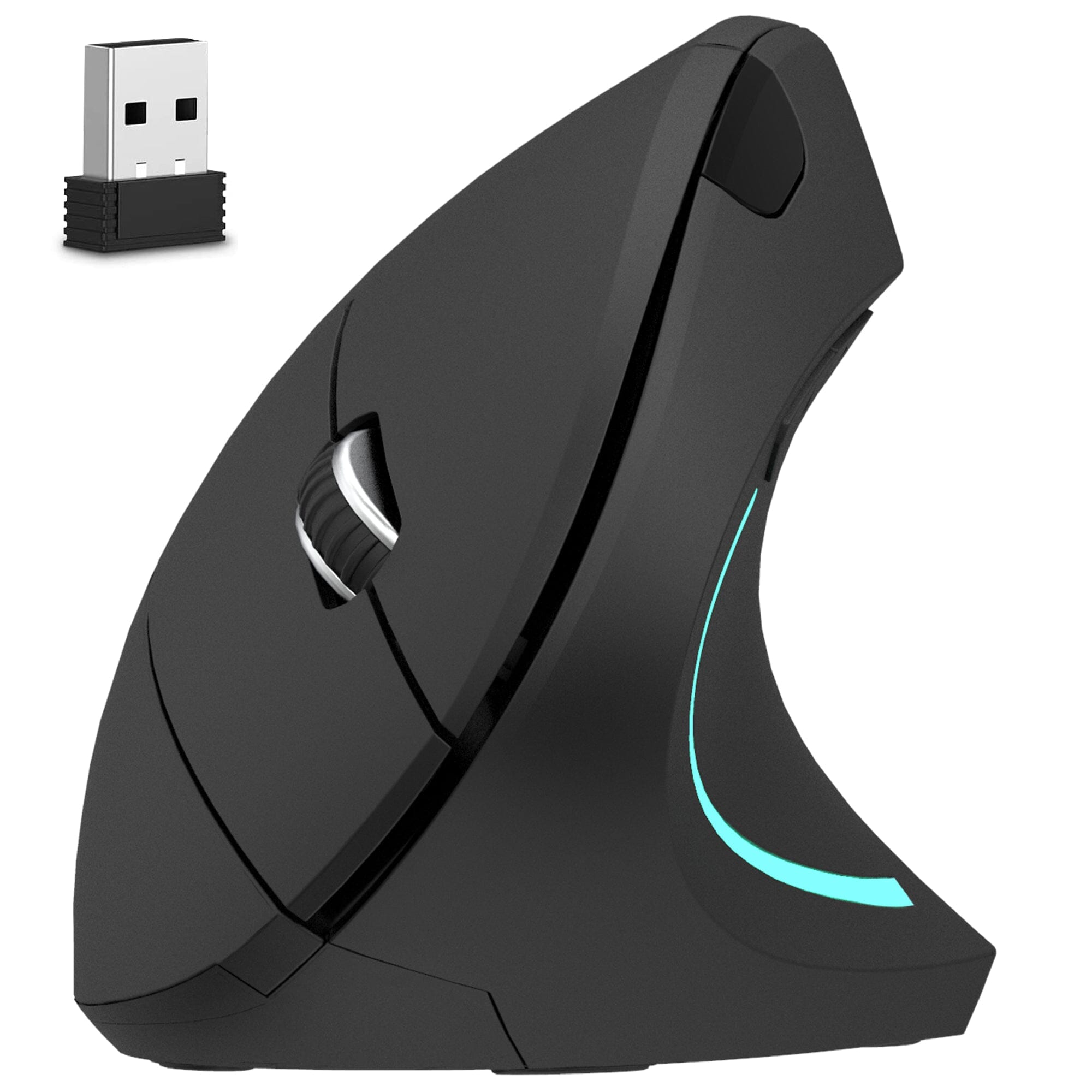 Delton S12 Ergonomic Vertical Wireless Mouse 2.4GHz USB Dongle Battery Operated Largest Supplier For Sale