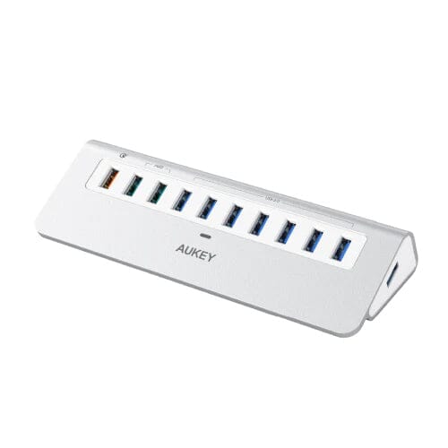 AUKEY CB-H6S 3 Charging Ports and 7 USB 3.0 Ports Aluminum Alloy Hub 2025 Newest Sale Online