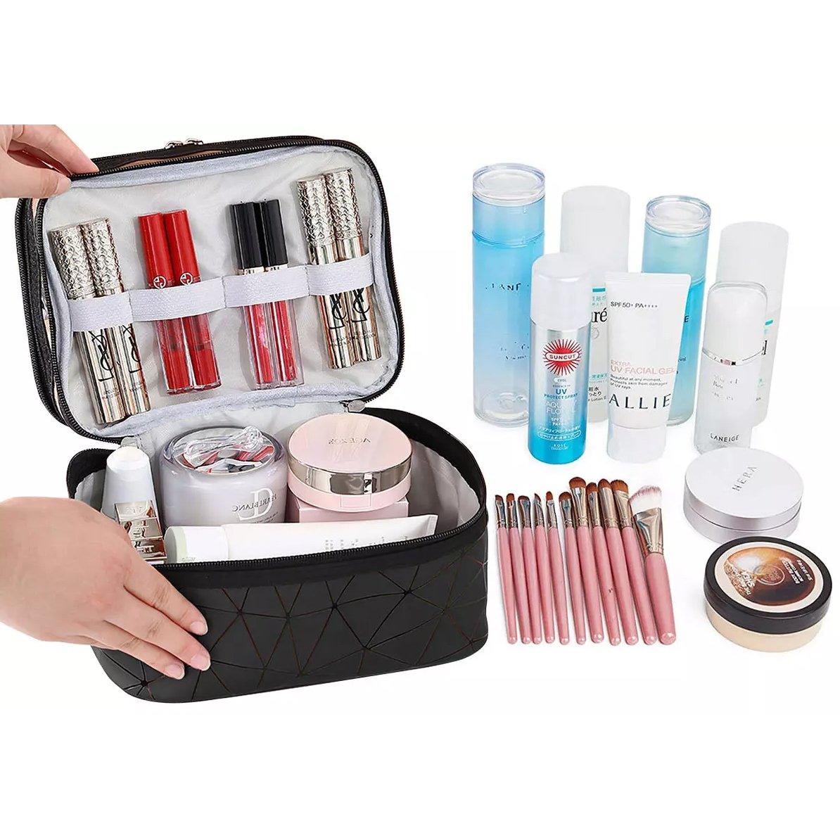 Makeup Bags Double layer Travel Cosmetic Cases Cheap Sale Excellent