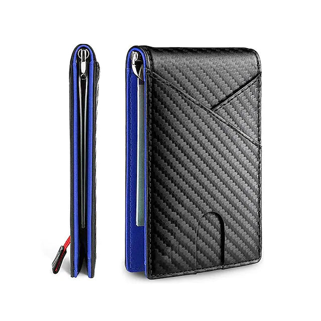 Carbon Fiber Rfid Men Wallets Bi-fold Vallet Billfold Footlocker Finishline Sale Online