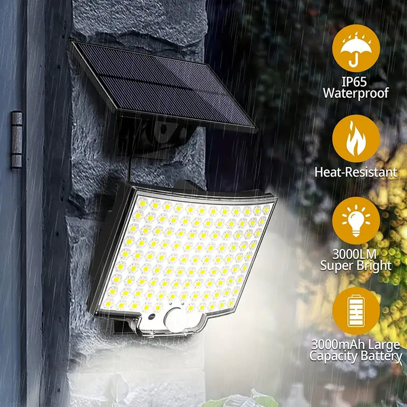 106LED Super Bright Motion Sensor Solar Power LED Garden Wall Light Official Site