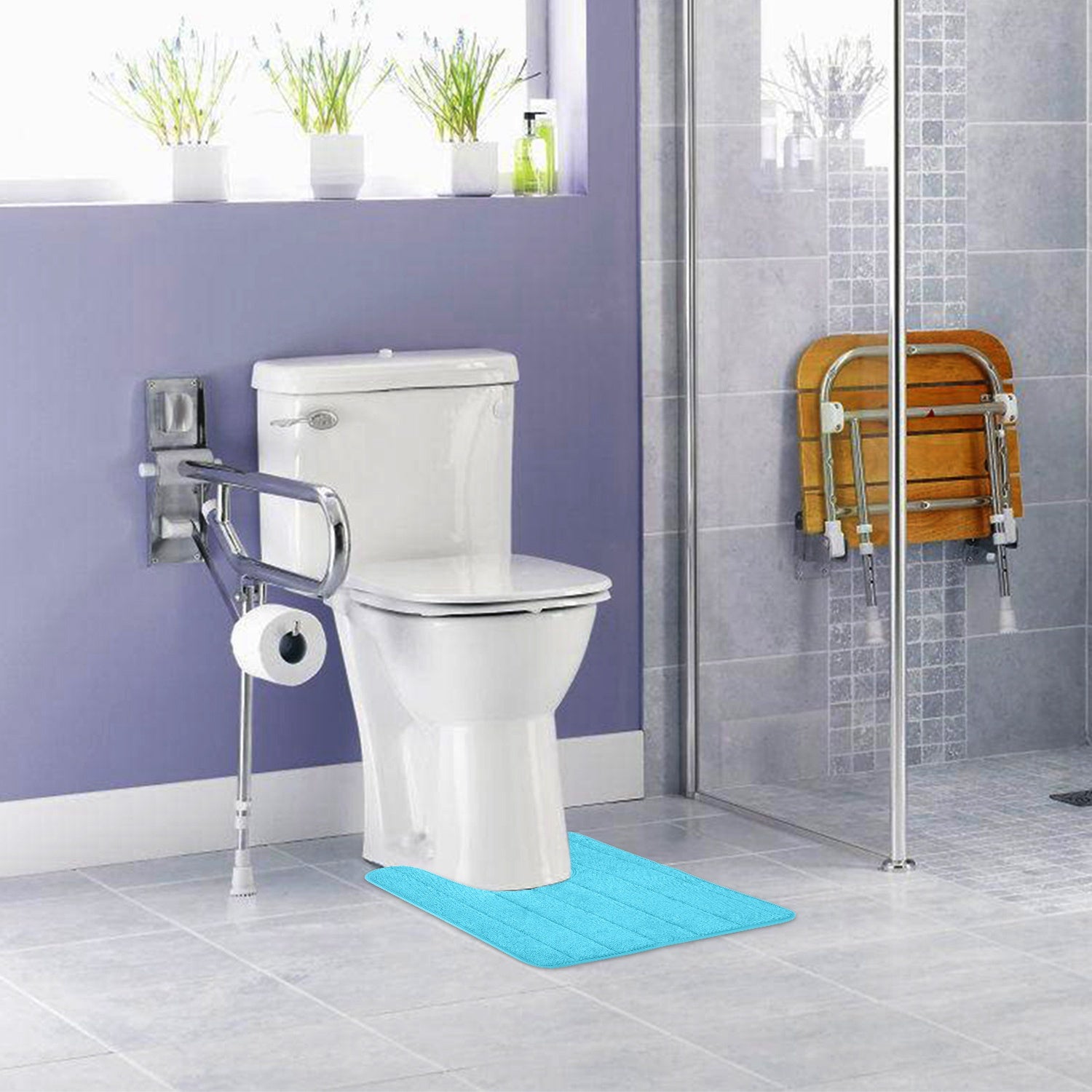 U Shaped Non-slip Toilet Mat Outlet Fashionable