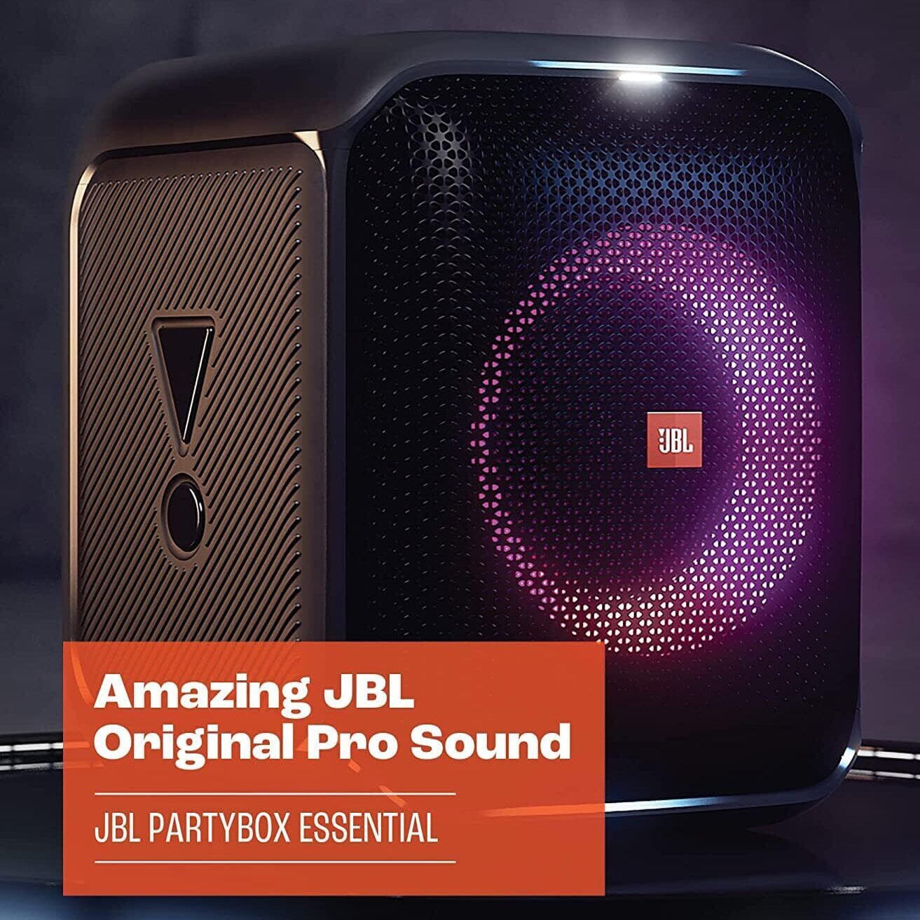 JBL Partybox Encore Essential 100W Sound Built-in Dynamic Light Show Splash Proof Cheap Sale Really