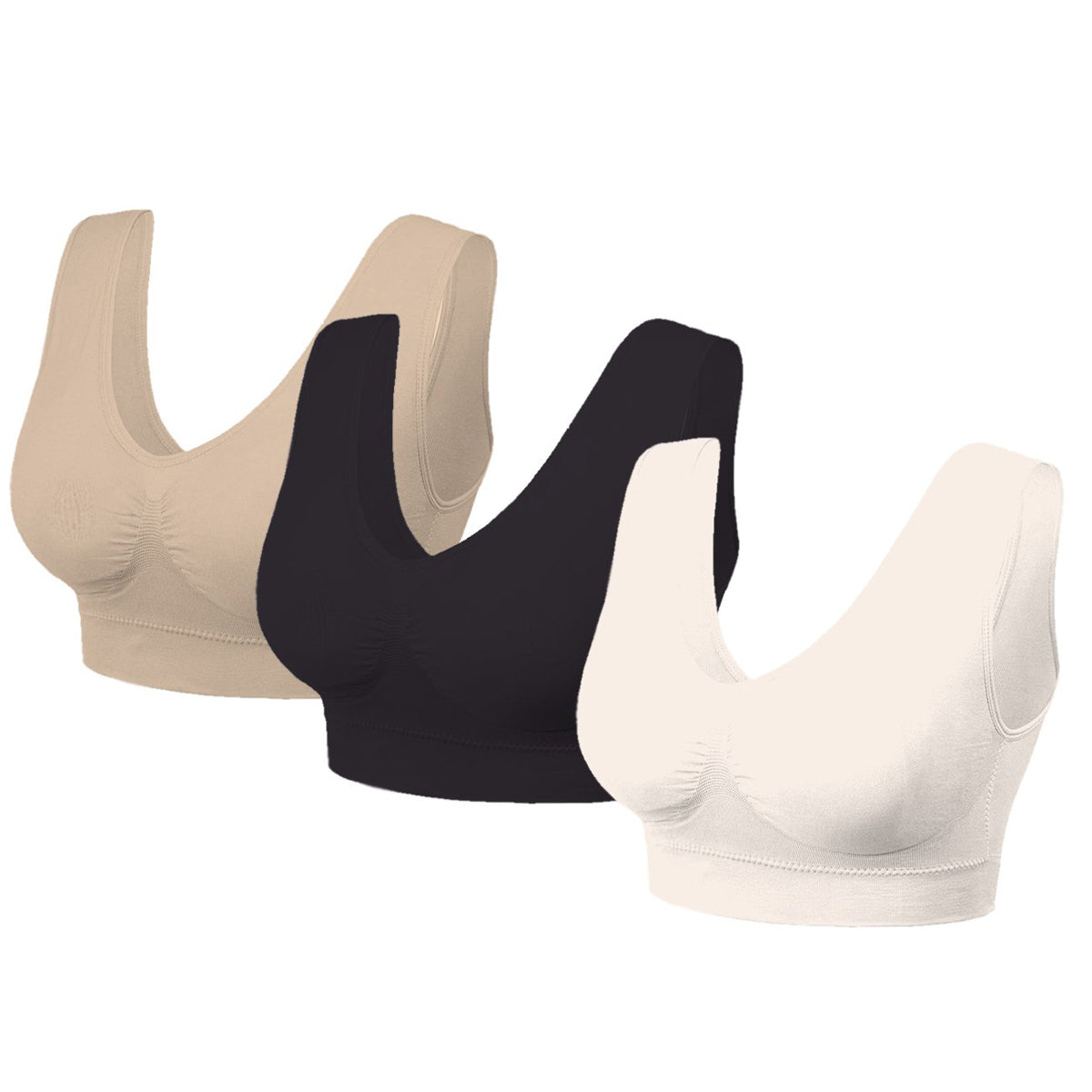 3 Pack: Seamless Lightweight Comfort Bras Online Shop From China