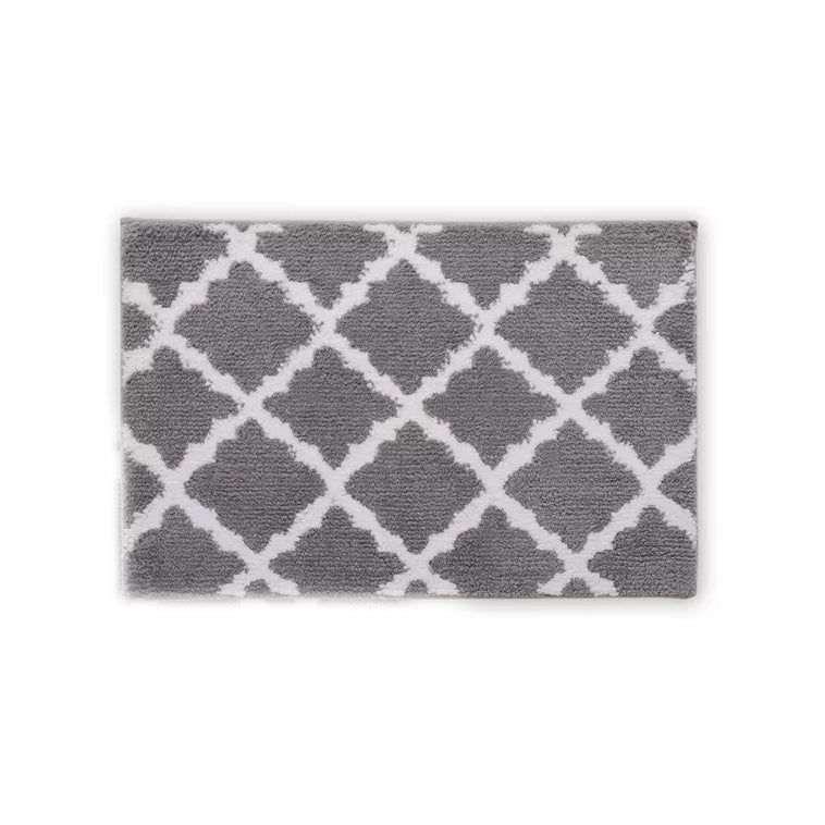 Bibb Home 1-2 Pack Trellis Micro Shag Bath Rugs 17 X 24 Sale Manchester Great Sale