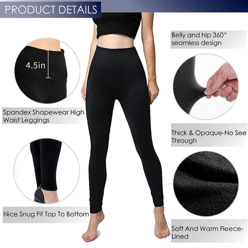 Women's Extra 220g Fleece Leggings High Waist Stretchy Warm Leggings (One Size) Buy Cheap Get Authentic