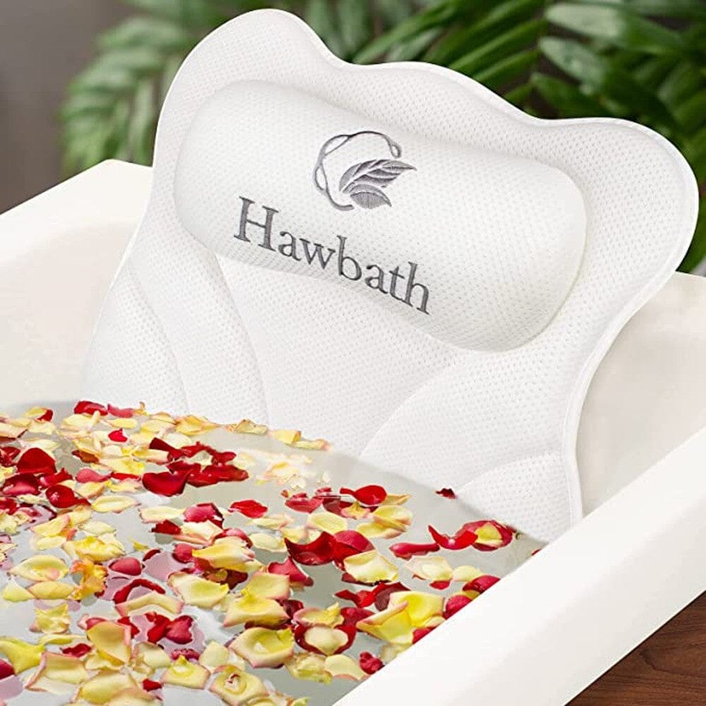 Hawbath Ultra-Soft Bath Pillow With 6 Suction Cups Discount Footlocker Pictures