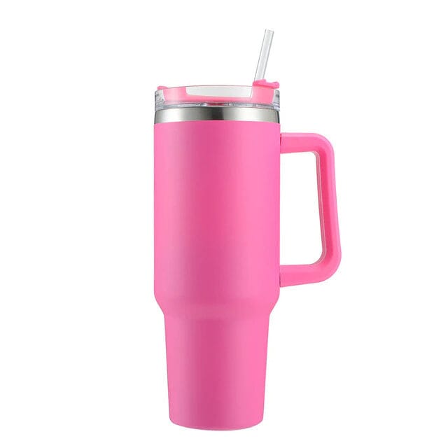 40oz Reusable Vacuum Tumbler with Insulated Double Wall and Cup Handle Original For Sale